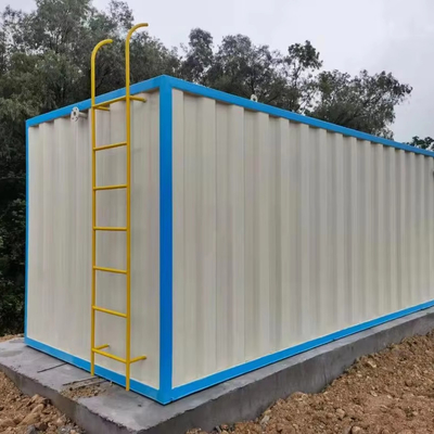 comprare 7500 kg Peso Negozi di materiali da costruzione Affitti domestici fognature Intelligente impianto di trattamento delle acque reflue mobili integrati MBBR online manufacture