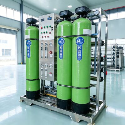 comprare Sistema ad osmosi inversa ad alta capacità da 1000 l/ora con controllo PLC e potenza personalizzabile per la purificazione dell'acqua industriale fabbricazione online