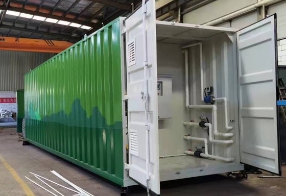 Impianto di trattamento delle acque mobili contenitorizzato macchina di trattamento delle acque reflue industriale automatica